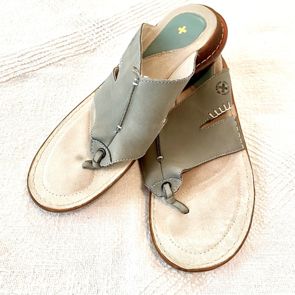 Dr. Martens Dusty Teal Leather Sandals Size US9 UK7 EU41 Rare Style & Color - Picture 6 of 6